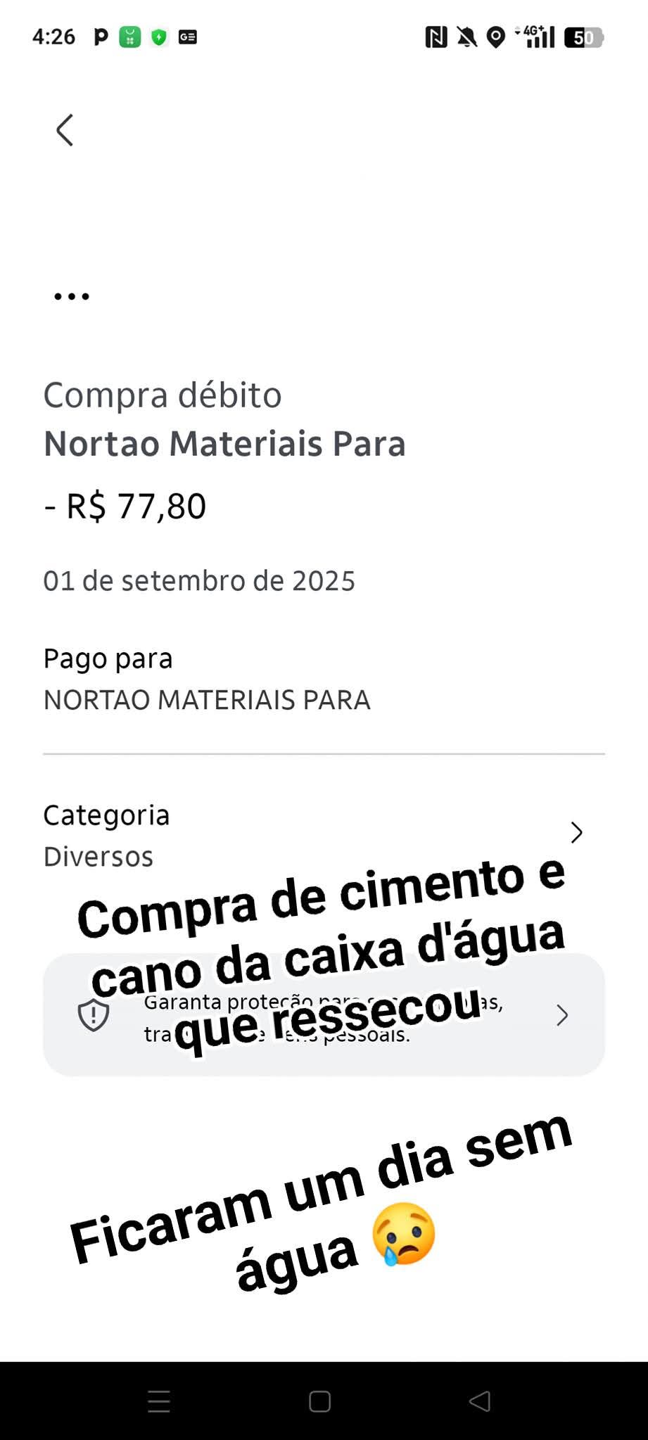 comprovante de pagamento